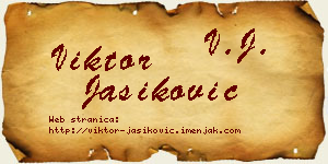 Viktor Jasiković vizit kartica
